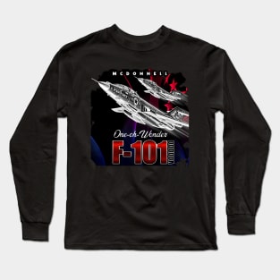 F101  Voodoo USAF long-range Bomber Supersonic Jet Fighter Long Sleeve T-Shirt